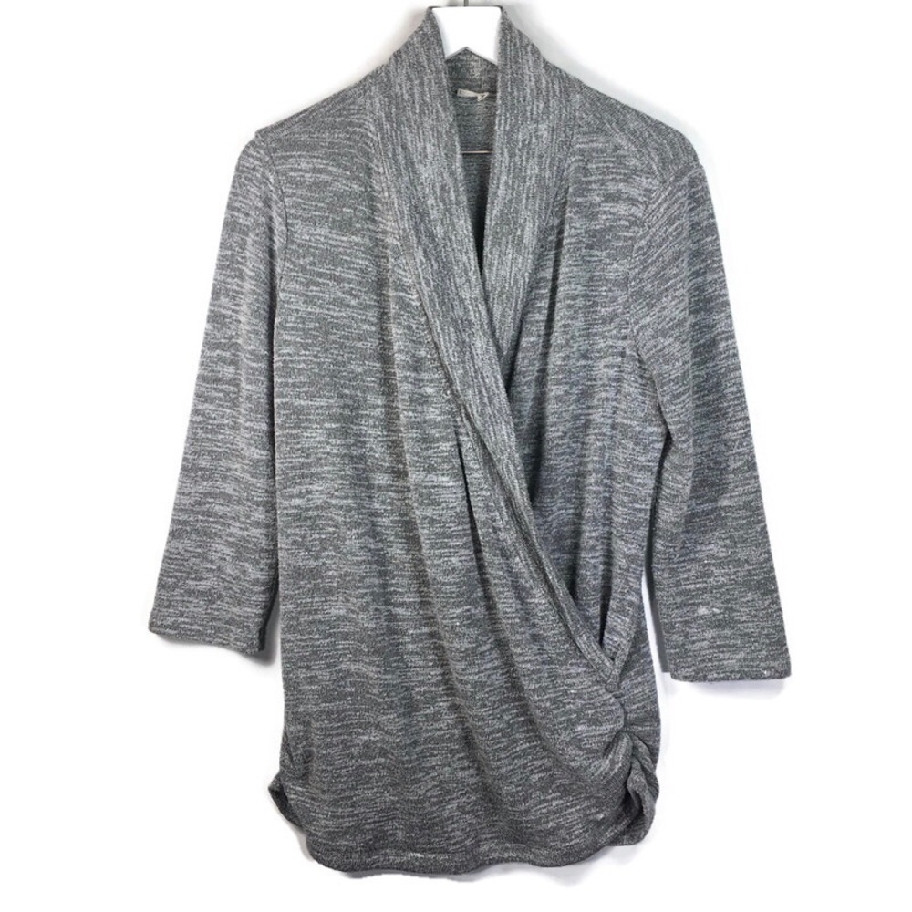 41 Hawthorn henri surplice  faux wrap sweater